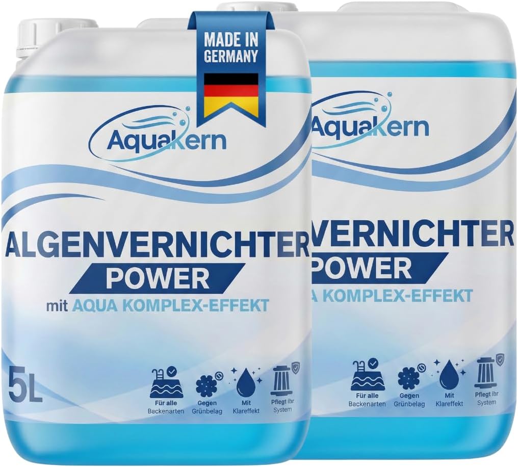Algenvernichter Power 3-10L | mit AQUA KOMPLEX EFFEKT | Gegen grünes Poolwasser