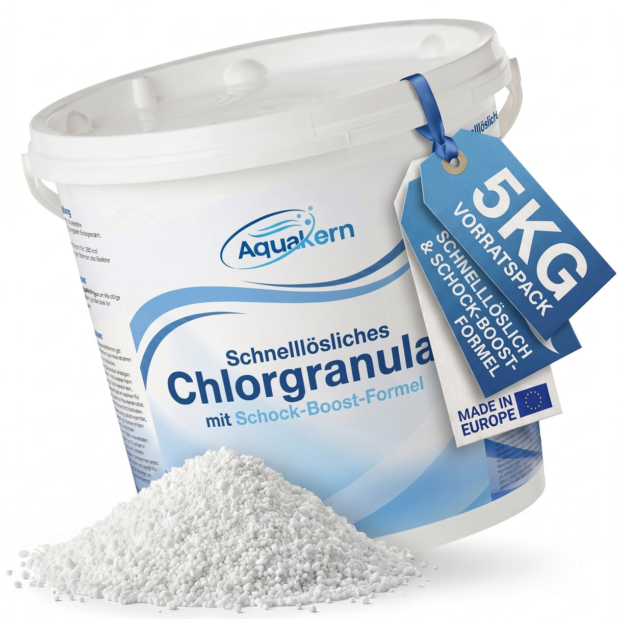 Chlorgranulat schnelllöslich 3-5KG | Schock-Boost-Formel | rückstandsfrei | UV-stabilisiert