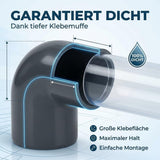 PVC Winkel 90 Grad 50mm 2er Set
