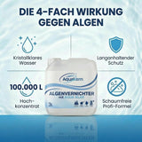 Algenvernichter 3-10 Liter | mit AQUA KLAR | gegen leichte Algenbildung