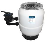 MIDA.Carbon Premium GFK Poolfilter mit 6-Wege-Ventil – UV-resistent | 500 oder 600 mm wählbar