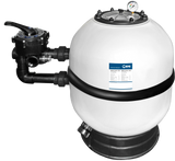 MIDA.Carbon GFK Poolfilter mit 6-Wege-Ventil – für Pools bis 150 m³ | 500–900 mm wählbar