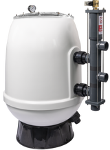 MIDA.Calypso GFK Filterbehälter mit Besgo Stangenventil – automatische Rückspülung | 500–900 mm wählbar