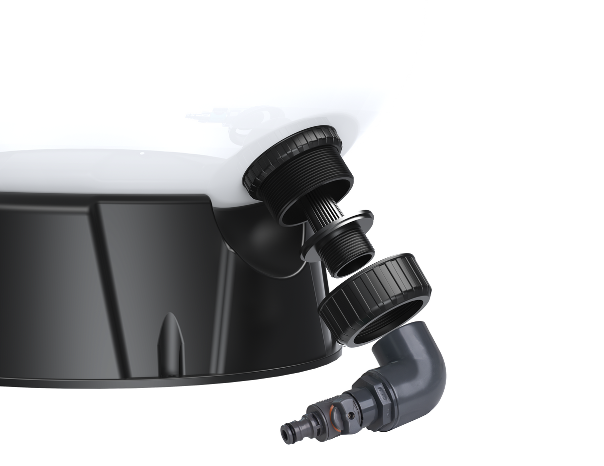 MIDA.Calypso GFK Filterbehälter mit manuellem 6-Wege-Ventil | Poolfilter 500–900 mm wählbar
