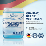 Algenvernichter Power 3-10L | mit AQUA KOMPLEX EFFEKT | Gegen grünes Poolwasser