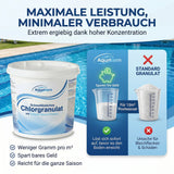 Chlorgranulat schnelllöslich 3-5KG | Schock-Boost-Formel | rückstandsfrei | UV-stabilisiert