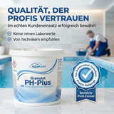 pH Plus Pool Granulat 3-5 KG – Aqua-Balance Formel | pH Heber für Pool & Whirlpool | Made in Europe