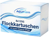 Flockkartuschen Power – IONEN-Magnet-Effekt | Flockmittel Pool gegen trübes Wasser | für Sandfilteranlagen | Made in Europe | 8 bis 96 Stück