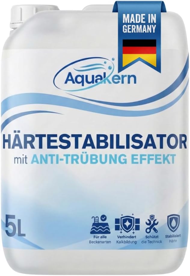 Härtestabilisator 1-10L | mit ANTI TRÜBUNGS EFFEKT | entfernt Kalkablagerungen im Pool
