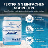 Aquakern Winterkonservierer Power – mit Aqua Winter Protect | Überwinterungsmittel gegen Algen, Kalk & Schmutz | pH-neutral | 1, 3, 5 oder 10 Liter