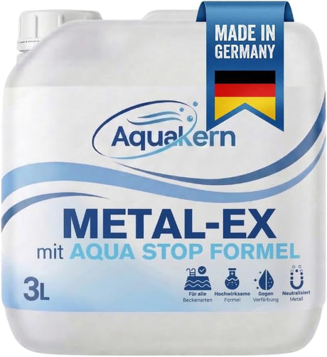Aquakern Metal-Ex 3L Kanister mit Aqua Stop Formel – Metallentferner Made in Germany