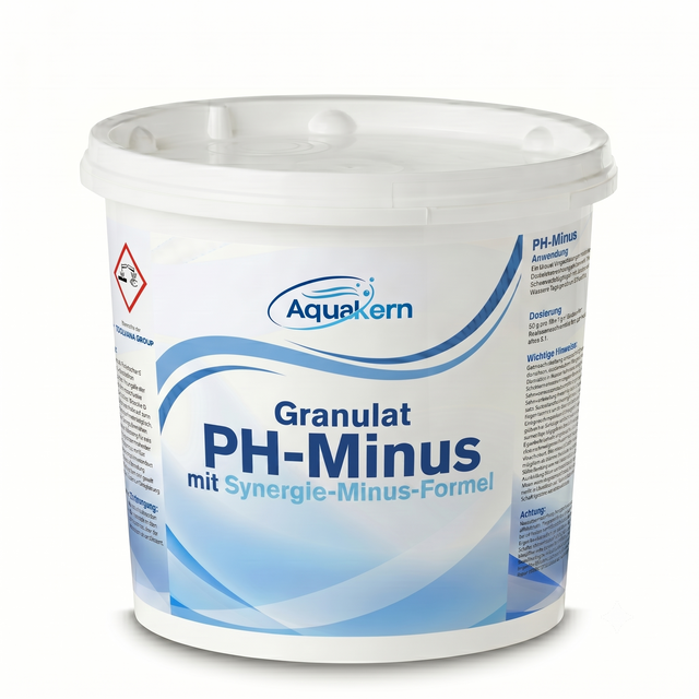 Aquakern pH Minus Pool Granulat 3 kg Synergie-Minus-Formel pH Senker